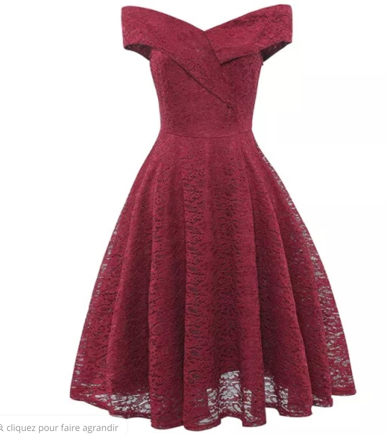 Vestido Vintage Bordado Vermelho