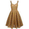 Vestido Xadrez Vintage Com Véu