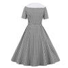 Vestido Vintage Xadrez Preto