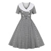 Vestido Vintage Xadrez Preto