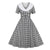 Vestido Vintage Xadrez Preto