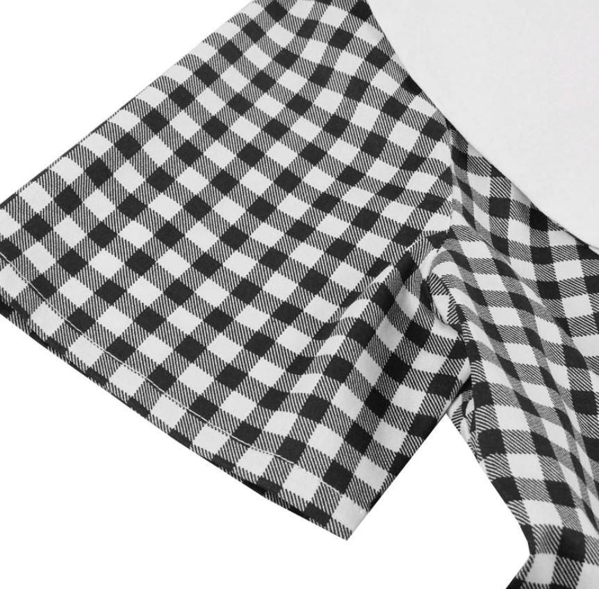 Vestido Vintage Xadrez Preto