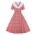 Vestido Vintage Xadrez Vermelho