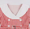 Vestido Vintage Xadrez Vermelho
