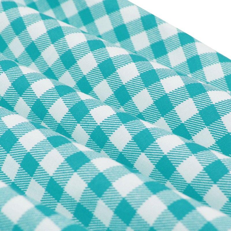 Vestido Vintage Xadrez Turquesa