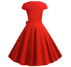 Vestido Vintage Cinto Vermelho