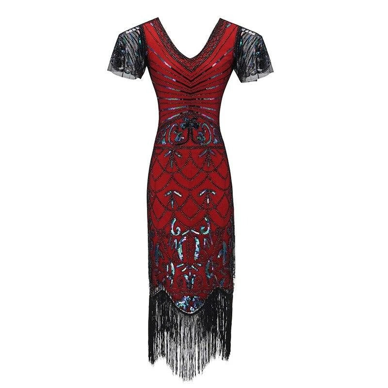 Vestido Vintage Vermelho Charleston