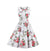Vestido Vintage Chique Retrô Flor Aberto
