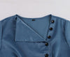 Vestido Vintage Com Gola Canoa