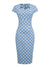Vestido Vintage De Bolinhas Com Decote Quadrado