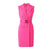 Vestido Lápis Vintage Anos 40 Fuschia