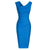 Vestido Vintage Lápis Chique Azul