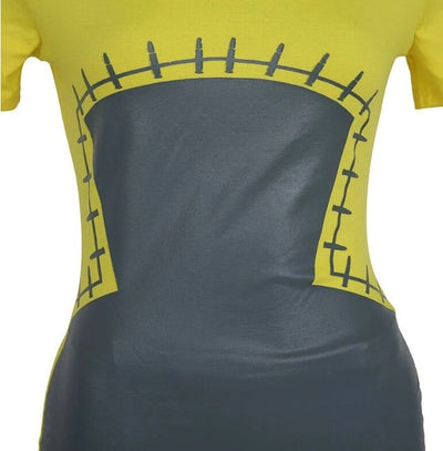Vestido Vintage Lápis Chique Amarelo