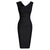 Lápis Vintage Elegante Vestido Preto