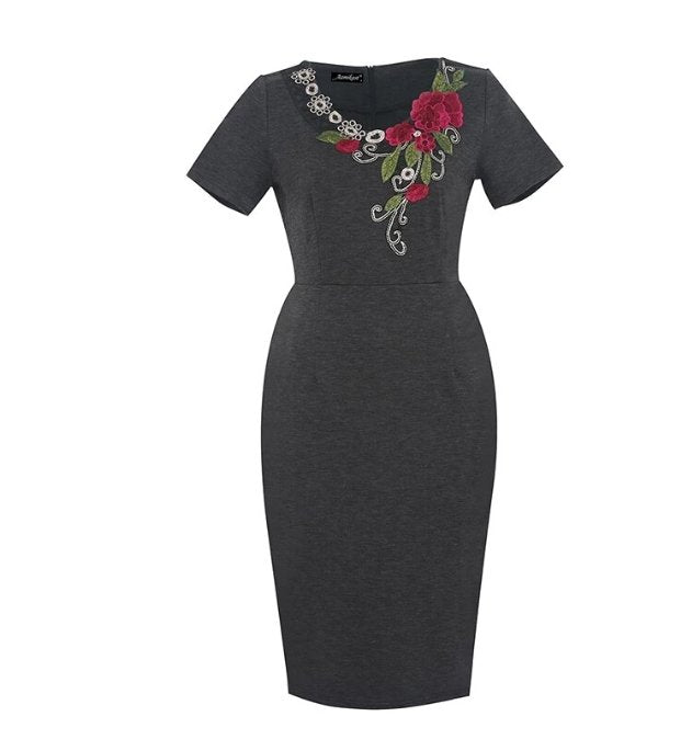 Vestido Lápis Vintage Plus Size