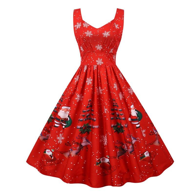 Vestido Vermelho Vintage De Natal