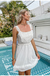 Vestido Retrô Branco De Renda