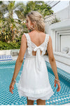 Vestido Retrô Branco De Renda