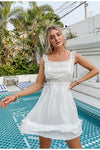 Vestido Retrô Branco De Renda