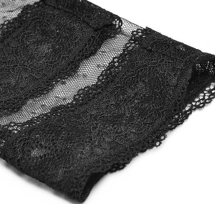 Vestido Vintage Manga Longa Renda