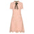 Vestido Vintage De Renda Rosa
