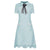 Vestido Vintage De Renda Turquesa