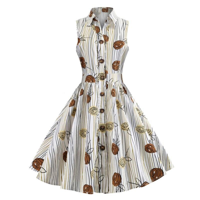 Vestido Vintage Sem Mangas