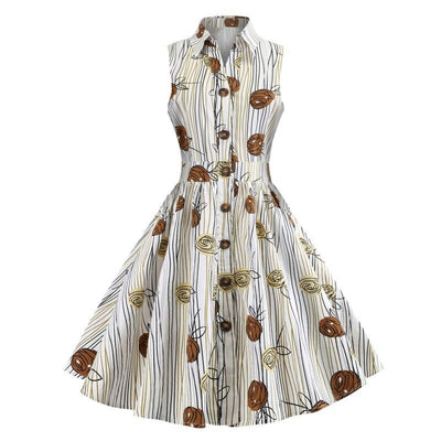 Vestido Vintage Sem Mangas