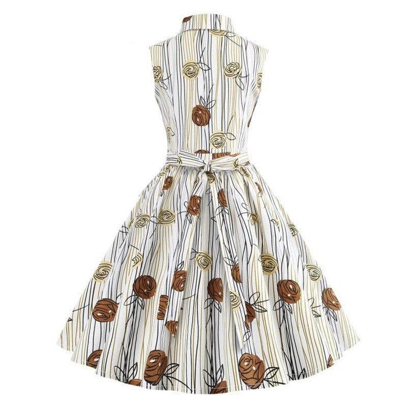 Vestido Vintage Sem Mangas