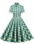 Escócia Vintage Vestido Verde