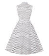 Vestido Vintage Preto E Branco Feminino