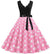 Vestido Feminino Rosa Vintage