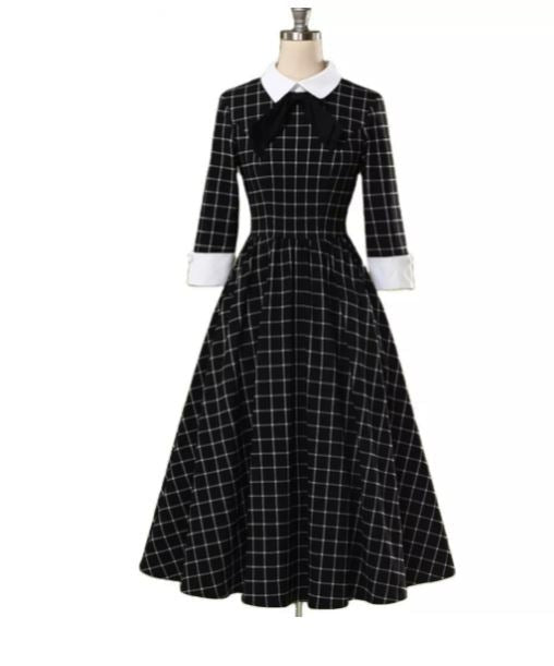 Vestido Formal De Outono Vintage