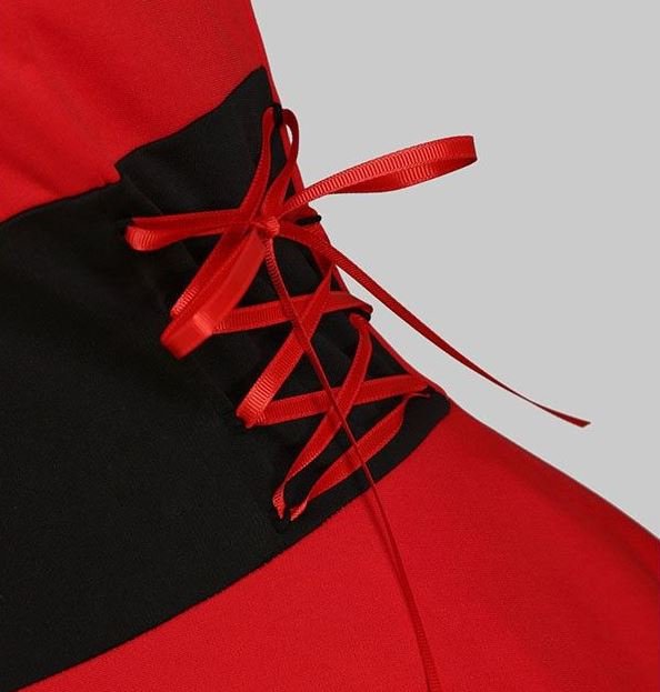 Vestido Vintage De Pele Vermelha