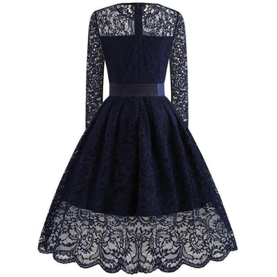 Vestido De Gala Vintage Marinha