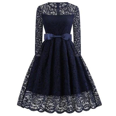 Vestido De Gala Vintage Marinha