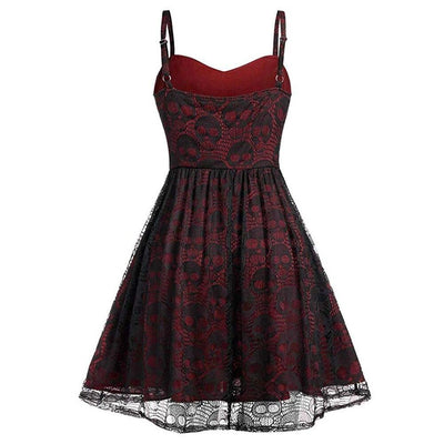 Vestido Vintage Gótico Cor De Vinho