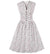 Vestido Vintage Tamanho Grande Flores Brancas Dos Anos 50
