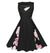 Vestido Vintage Floral Dos Anos 50 Plus Size