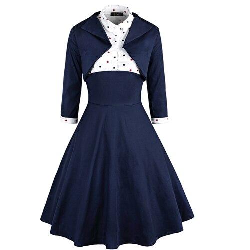 Vestido Vintage Plus Size Outono