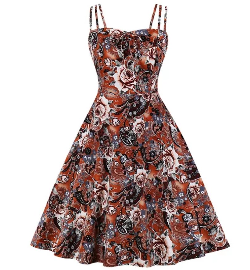 Vestido Vintage Plus Size Branco Café