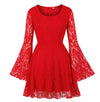 Vestido Vintage Plus Size Bordado Vermelho