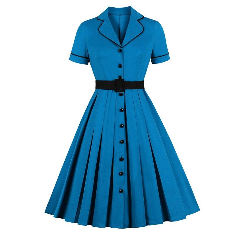 Vestido Vintage Plus Size Com Gola Entalhada