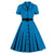 Vestido Vintage Plus Size Com Gola Entalhada