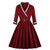 Vestido Vintage Vermelho Plus Size Com Decote Em V