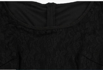 Vestido Vintage Plus Size De Renda Preta