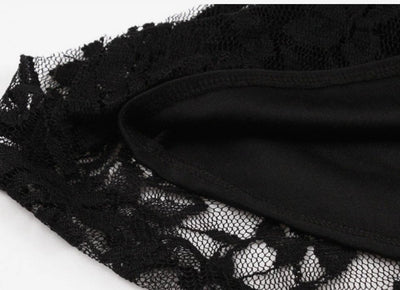Vestido Vintage Plus Size De Renda Preta