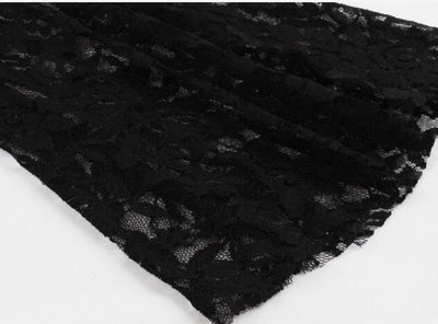 Vestido Vintage Plus Size De Renda Preta