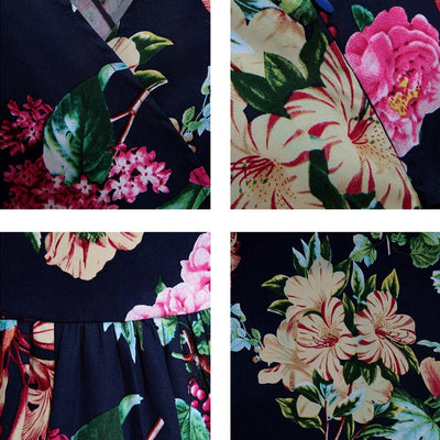 Vestido Vintage Floral Plus Size
