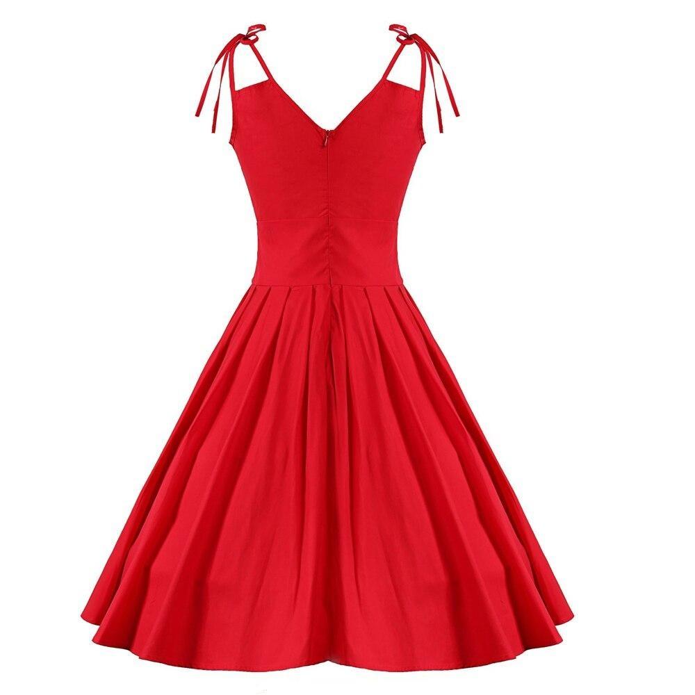 Vestido Vermelho Glamour Anos 50